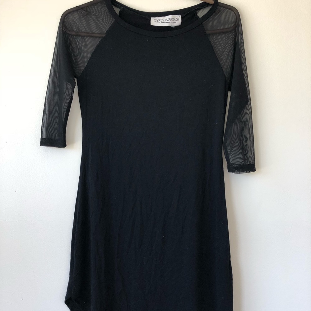 Gypsy Warrior black and sheer dress